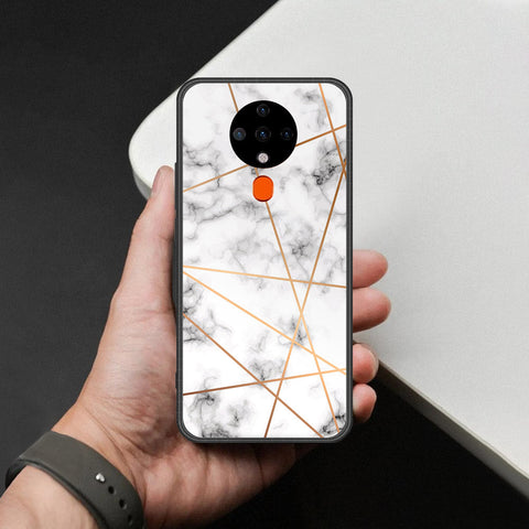 Tecno Spark 6 Cover - White Marble Series 2 - HQ Premium Shine Durable Shatterproof Case