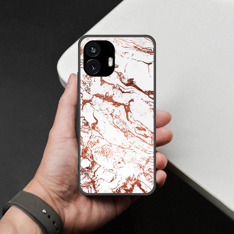 Nothing Phone 2 Cover - White Marble Series 2 - HQ Premium Shine Durable Shatterproof Case
