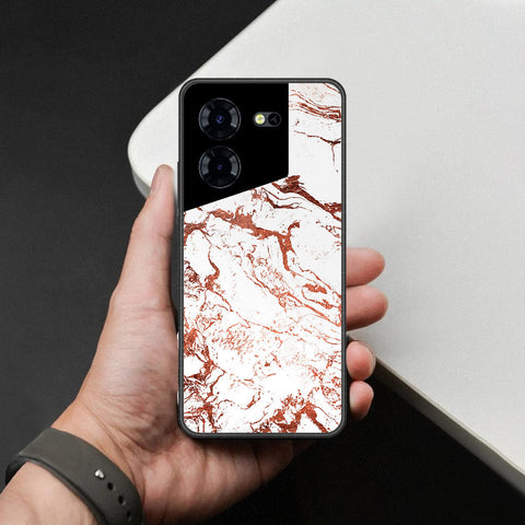 Tecno Pova 5 Cover - White Marble Series 2 - HQ Premium Shine Durable Shatterproof Case