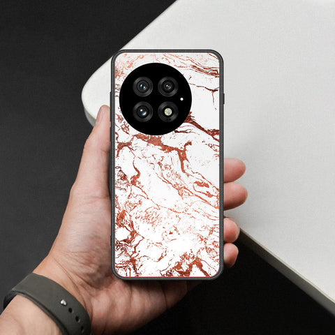 OnePlus 13 Cover - White Marble Series 2 - HQ Premium Shine Durable Shatterproof Case