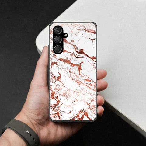 Samsung Galaxy A57 Cover - White Marble Series 2 - HQ Premium Shine Durable Shatterproof Case