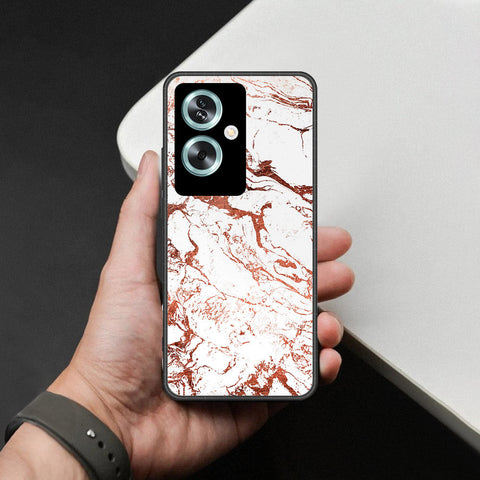 Oppo A79 Cover - White Marble Series 2 - HQ Premium Shine Durable Shatterproof Case
