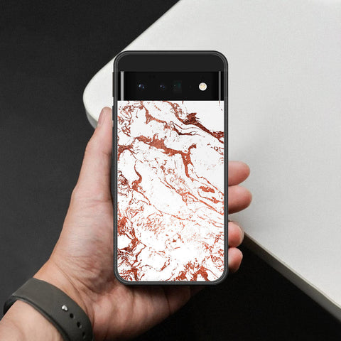 Google Pixel 6 Pro Cover - White Marble Series 2 - HQ Premium Shine Durable Shatterproof Case