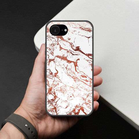 iPhone 16e Cover - White Marble Series 2 - HQ Premium Shine Durable Shatterproof Case