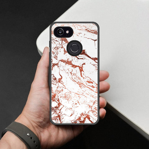 Google Pixel 3 Cover - White Marble Series 2 - HQ Premium Shine Durable Shatterproof Case