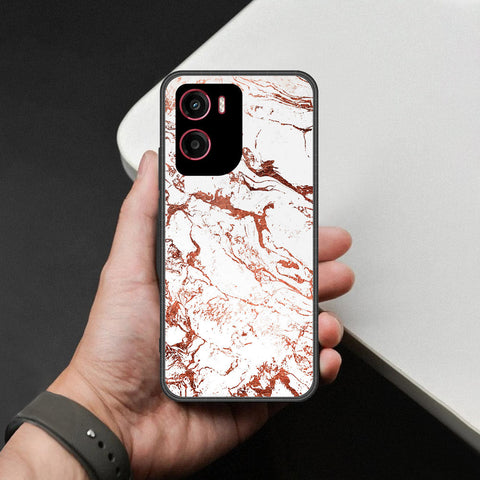 Motorola Moto E15 Cover - White Marble Series 2 - HQ Premium Shine Durable Shatterproof Case