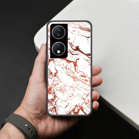Honor X7b 5G Cover - White Marble Series 2 - HQ Premium Shine Durable Shatterproof Case