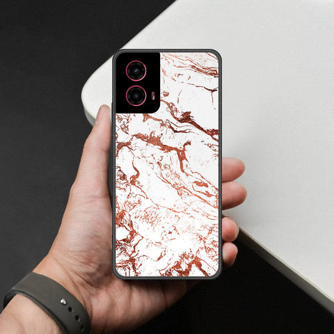 Motorola Moto G45 Cover - White Marble Series 2 - HQ Premium Shine Durable Shatterproof Case