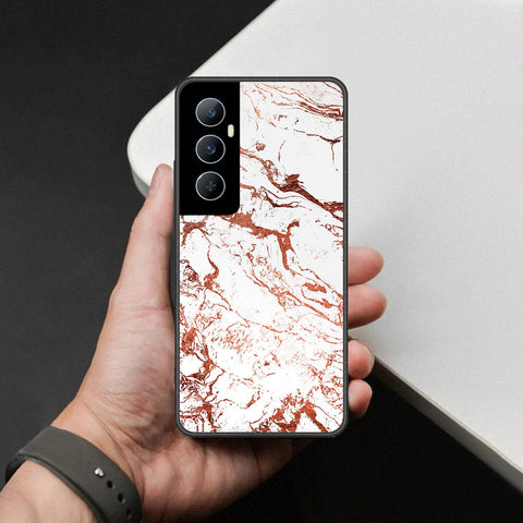 Realme C65 Cover - White Marble Series 2 - HQ Premium Shine Durable Shatterproof Case