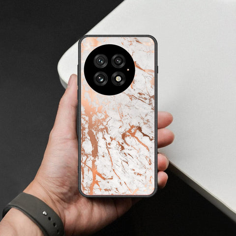 OnePlus 13 Cover - White Marble Series 2 - HQ Premium Shine Durable Shatterproof Case