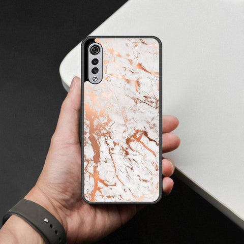 LG Velvet 5G Cover - White Marble Series 2 - HQ Premium Shine Durable Shatterproof Case