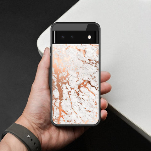 Google Pixel 6 Cover - White Marble Series 2 - HQ Premium Shine Durable Shatterproof Case