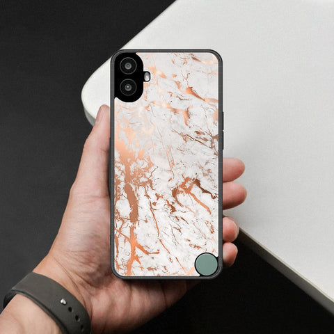 Nothing CMF Phone 1 Cover - White Marble Series 2 - HQ Premium Shine Durable Shatterproof Case