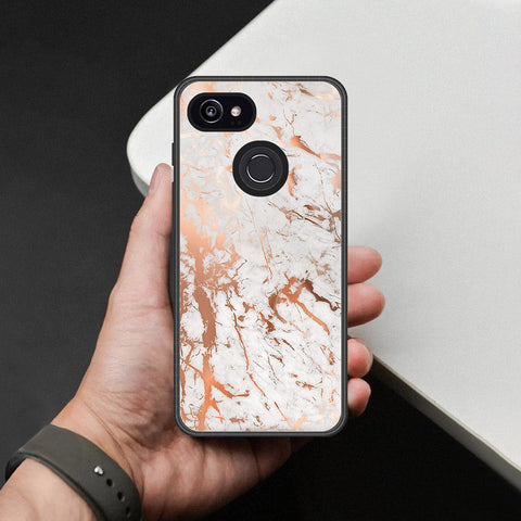 Google Pixel 3 XL Cover - White Marble Series 2 - HQ Premium Shine Durable Shatterproof Case