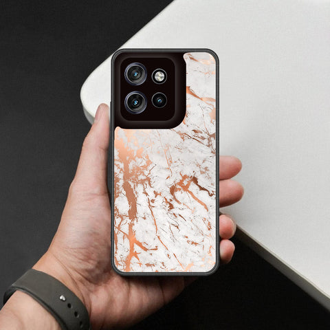 Motorola Edge 50 Neo Cover - White Marble Series 2 - HQ Premium Shine Durable Shatterproof Case