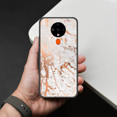 Tecno Spark 6 Cover - White Marble Series 2 - HQ Premium Shine Durable Shatterproof Case