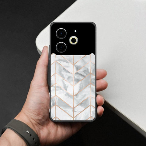 Tecno Pova 6 Neo Cover - White Marble Series 2 - HQ Premium Shine Durable Shatterproof Case