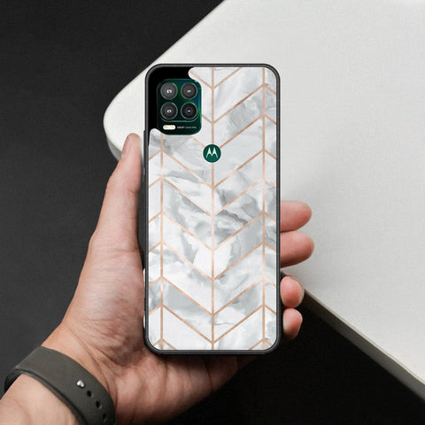 Motorola Moto G Stylus 5G Cover - White Marble Series 2 - HQ Premium Shine Durable Shatterproof Case