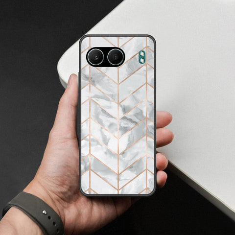 OnePlus Nord 4 Cover - White Marble Series 2 - HQ Premium Shine Durable Shatterproof Case