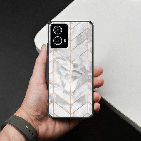 Motorola Moto G35 Cover - White Marble Series 2 - HQ Premium Shine Durable Shatterproof Case