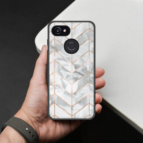 Google Pixel 3 XL Cover - White Marble Series 2 - HQ Premium Shine Durable Shatterproof Case