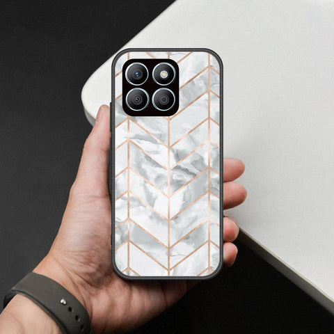 Honor X8b Cover - White Marble Series 2 - HQ Premium Shine Durable Shatterproof Case