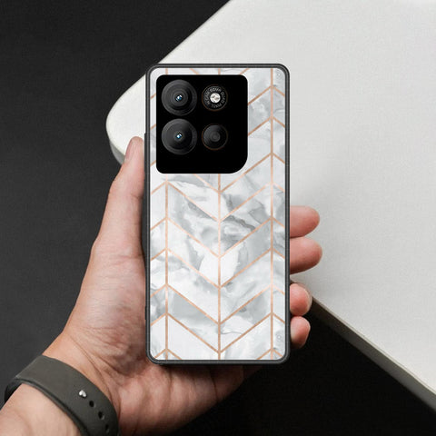 Motorola Moto G15 Cover - White Marble Series 2 - HQ Premium Shine Durable Shatterproof Case