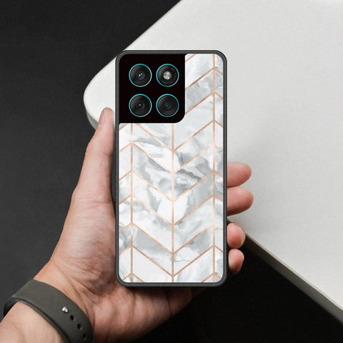 Motorola Edge 60 Pro Cover - White Marble Series 2 - HQ Premium Shine Durable Shatterproof Case