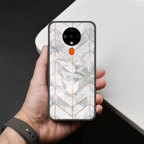 Tecno Spark Go 2020 Cover - White Marble Series 2 - HQ Premium Shine Durable Shatterproof Case