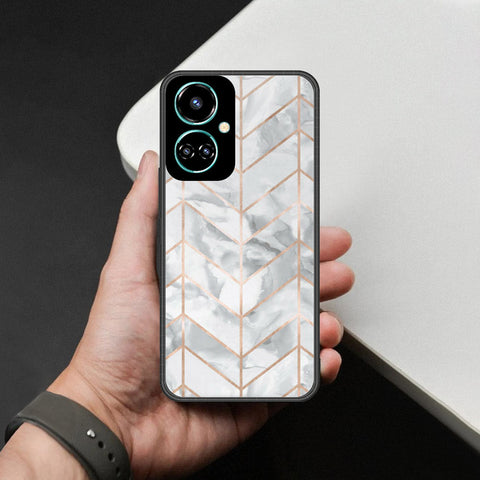 Tecno Camon 19 Pro Cover - White Marble Series 2 - HQ Premium Shine Durable Shatterproof Case