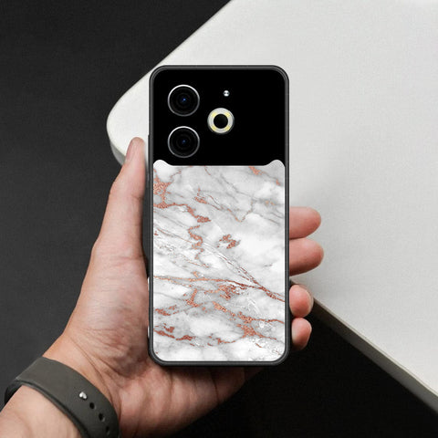 Tecno Pova 6 Neo Cover - White Marble Series 2 - HQ Premium Shine Durable Shatterproof Case
