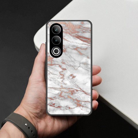 OnePlus Nord CE 4 Cover - White Marble Series 2 - HQ Premium Shine Durable Shatterproof Case