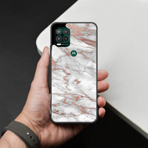 Motorola Moto G Stylus 5G Cover - White Marble Series 2 - HQ Premium Shine Durable Shatterproof Case