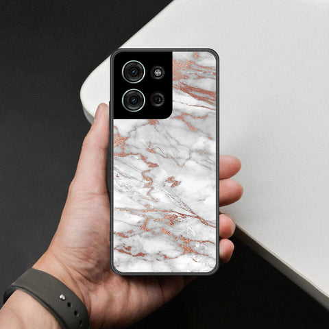 Motorola Moto G75 Cover - White Marble Series 2 - HQ Premium Shine Durable Shatterproof Case