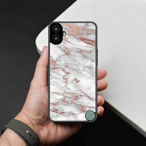 Nothing CMF Phone 1 Cover - White Marble Series 2 - HQ Premium Shine Durable Shatterproof Case