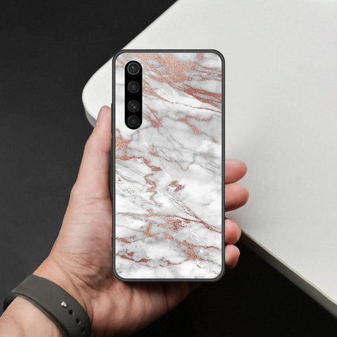 Xiaomi Mi Note 10 Lite Cover - White Marble Series 2 - HQ Premium Shine Durable Shatterproof Case