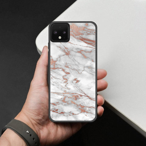 Google Pixel 4 XL Cover - White Marble Series 2 - HQ Premium Shine Durable Shatterproof Case