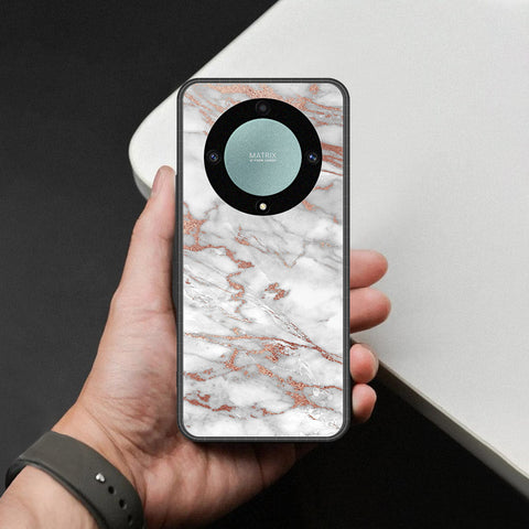 Honor X40 Cover - White Marble Series 2 - HQ Premium Shine Durable Shatterproof Case
