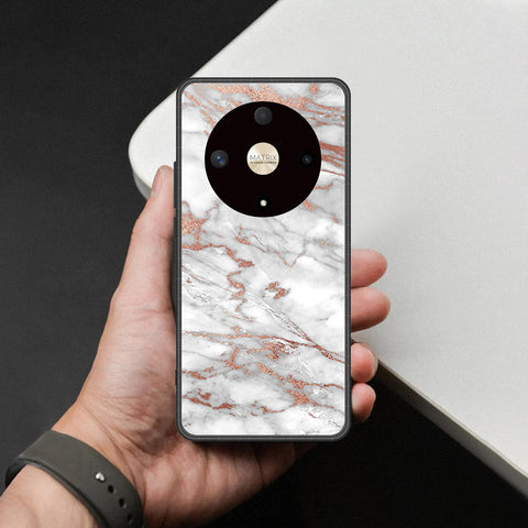 Honor X9a Cover - White Marble Series 2 - HQ Premium Shine Durable Shatterproof Case