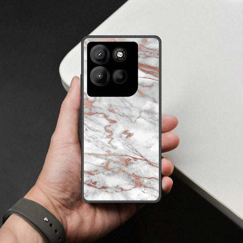 Motorola Moto G15 Cover - White Marble Series 2 - HQ Premium Shine Durable Shatterproof Case
