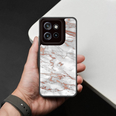 Motorola Edge 50 Neo Cover - White Marble Series 2 - HQ Premium Shine Durable Shatterproof Case