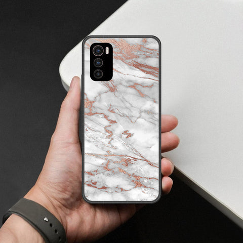 Motorola Moto G42 Cover - White Marble Series 2 - HQ Premium Shine Durable Shatterproof Case