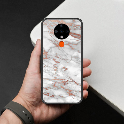 Tecno Spark 6 Cover - White Marble Series 2 - HQ Premium Shine Durable Shatterproof Case