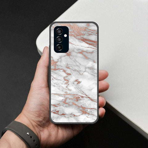 Samsung Galaxy M23 Cover - White Marble Series 2 - HQ Premium Shine Durable Shatterproof Case