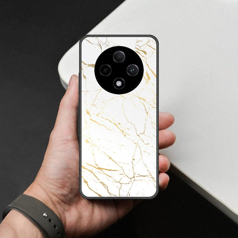 Oppo F27 Pro Plus Cover - White Marble Series 2 - HQ Premium Shine Durable Shatterproof Case