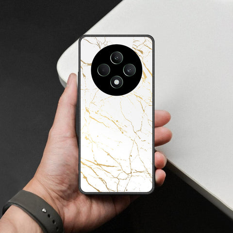 Oppo F27 Cover - White Marble Series 2 - HQ Premium Shine Durable Shatterproof Case