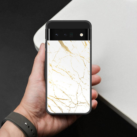 Google Pixel 6 Pro Cover - White Marble Series 2 - HQ Premium Shine Durable Shatterproof Case