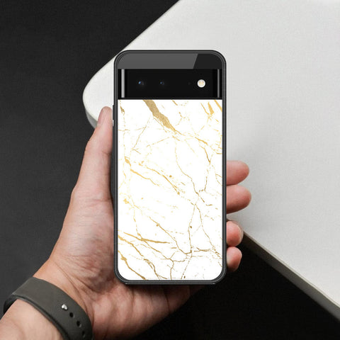 Google Pixel 6 Cover - White Marble Series 2 - HQ Premium Shine Durable Shatterproof Case