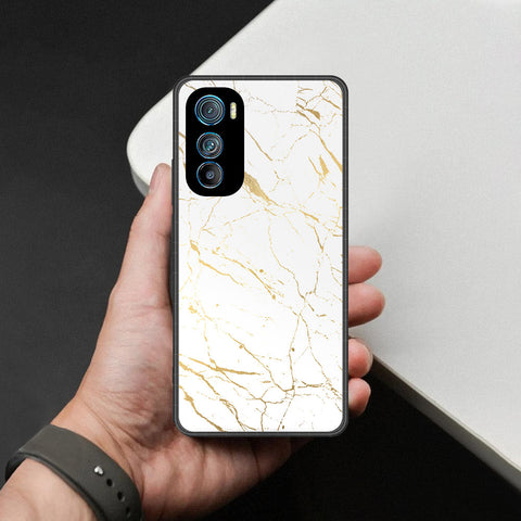 Motorola Edge 30 Cover - White Marble Series 2 - HQ Premium Shine Durable Shatterproof Case