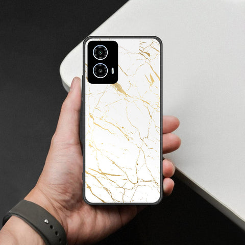 Motorola Moto G35 Cover - White Marble Series 2 - HQ Premium Shine Durable Shatterproof Case